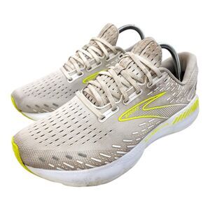 BROOKS Shoes GLYCERIN 20 Mens Size 9 White Nightlife Running Sneaker 1103821D135